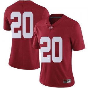 Women's Alabama Crimson Tide #20 DJ Douglas Crimson Limited NCAA College Football Jersey 2403BEYV7